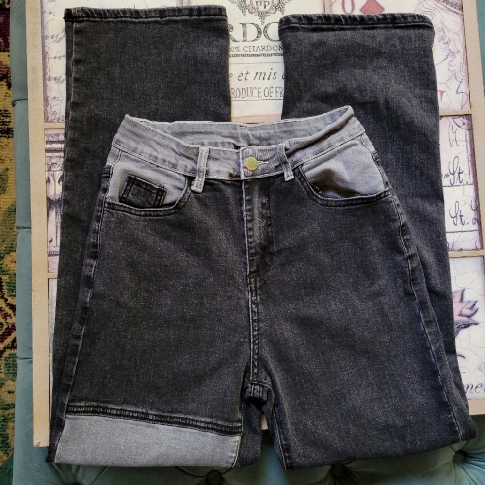 SHEIN High Rise Black Jeans